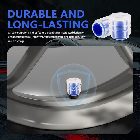 20PCS New Fluorescent Tire Valve Caps,Cool Glow in The Dark Tire Valve Caps as Car Decorations & New Driver Gifts,Dustproof & Waterproof Car Tires Valves Stem Cap in Saudi Arabia