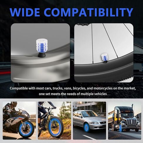 20PCS New Fluorescent Tire Valve Caps,Cool Glow in The Dark Tire Valve Caps as Car Decorations & New Driver Gifts,Dustproof & Waterproof Car Tires Valves Stem Cap in Saudi Arabia