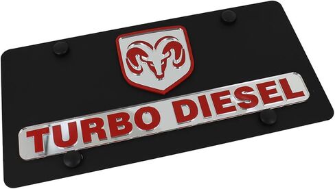 Eurosport Daytona - متوافق مع لوحة ترخيص Dodge Ram Turbo Diesel على الفولاذ الأسود in Kuwait