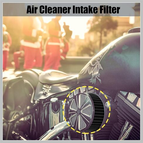 Air Filter Cleaner Air Cleaner Intake Filter Replacement for Harley Davidson Sportster 883 1988-2015 Black Replacement Car Parts in Kuwait