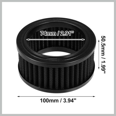 Air Filter Cleaner Air Cleaner Intake Filter Replacement for Harley Davidson Sportster 883 1988-2015 Black Replacement Car Parts in Kuwait