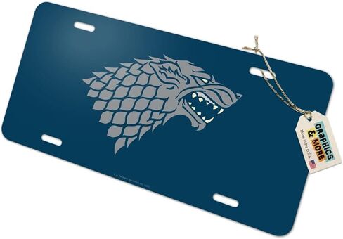 لوحة ترخيص بعلامة الغرور المعدنية الجديدة من Game of Thrones Stark Sigil in Kuwait