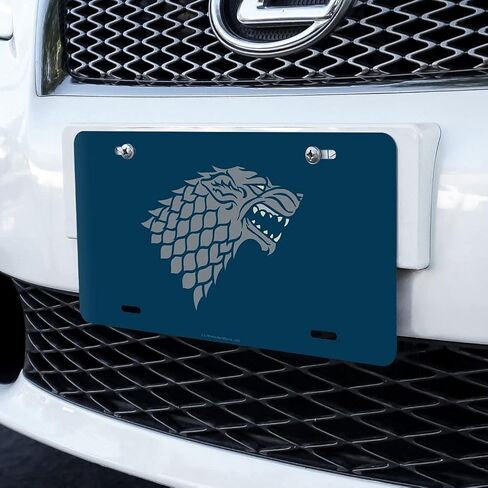 لوحة ترخيص بعلامة الغرور المعدنية الجديدة من Game of Thrones Stark Sigil in Kuwait