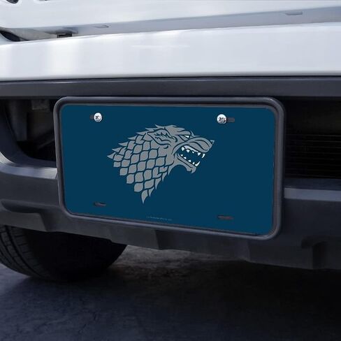 لوحة ترخيص بعلامة الغرور المعدنية الجديدة من Game of Thrones Stark Sigil in Kuwait