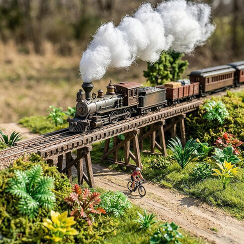 Grevosea 100 Pcs Miniatures for Crafts, Miniature Plants Mini Artificial Fake Plants Mini Trees Flowers for DIY Crafts Garden Scenery Railway Sand Architecture Building Diorama Supplies in Kuwait