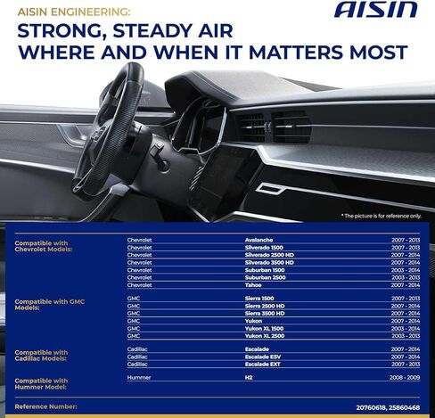 AISIN AFTERMARKET BLMGM-00101 HVAC Blower Motor with Wheel Assembly - Compatible with Chevrolet Silverado, Tahoe 2007-2014, GMC Sierra Yukon Cadillac Escalade 2007-2014, Hummer H2 2008-2009 in Kuwait