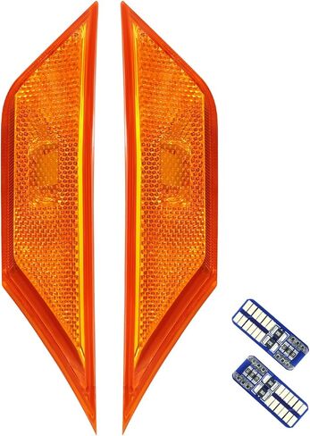Side Marker Light Set Front Bumper Fit for Honda Civic Gen 10 2016-2021 Replace 34350-TET-H01 34300-TET-H01, Turn Signal Lamp Yellow Housing White Bulbs in Saudi Arabia