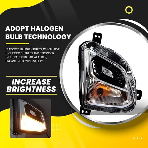 Passenger Side Turn Signal Light Lamp Assembly Compatible with Equinox 2018-2021 Right w/Bulb 84226246 GM2521196 in Kuwait