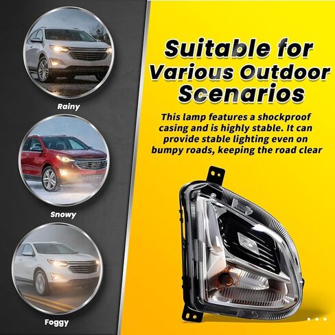 Passenger Side Turn Signal Light Lamp Assembly Compatible with Equinox 2018-2021 Right w/Bulb 84226246 GM2521196 in Kuwait