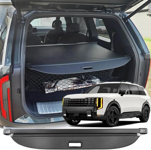 Cargo Cover for All-New Kia Telluride2027 Accessories Gas/Hybrid(Carbon Fiber Look), Retractable Trunk Cover Fit for 2027 Telluride Accessories Privacy Security Shade*Not for 2026 Telluride* in Saudi Arabia