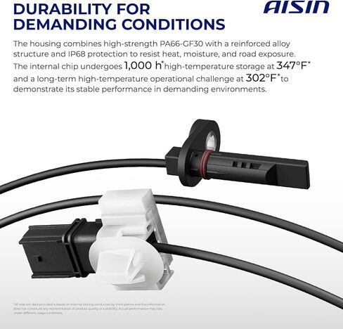 AISIN AFTERMARKET BSH-02369 مجموعة من 2 مستشعر سرعة العجلات الأمامية اليسرى واليمنى ABS - متوافق مع Honda Accord 2008-2012، Acura TSX 2009-2014 in Kuwait