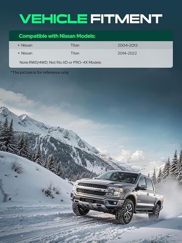 YHTAUTO 3.5 بوصة رفع التسوية الأمامية يناسب 2004-2022 نيسان تيتان | لا تناسب موديلات XD/PRO-4X | دفع خلفي/دفع رباعي | فواصل دعامة من الألومنيوم ترفع المقدمة بمقدار 3.5 بوصة | طقم تسوية التعليق عدد 2 مع الأجهزة in Kuwait