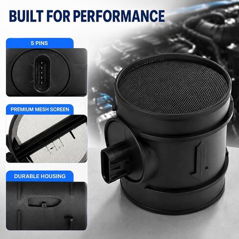 مستشعر MAF 2451149 متوافق مع 2007-2009 Chevy Silverado 1500 2500 3500 يستبدل MA198 7410146 5S8048 15900023 لـ Avalanche Suburban Tahoe GMC Sierra Yukon in Kuwait