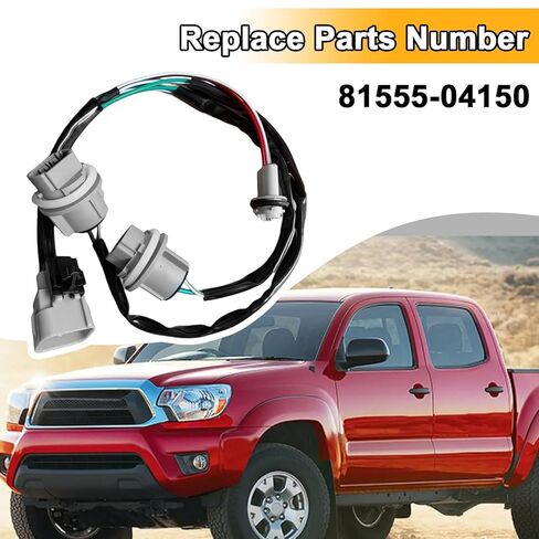 Rear Tail Lamp Light Socket Harness for Toyota for Tacoma 2005-2015 81555-04150 Tail Light Harness Brake Light Assembly Tail Light Wiring Harness Tail Light Socket Replacement in Saudi Arabia