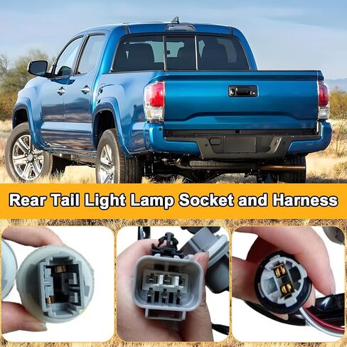 Rear Tail Lamp Light Socket Harness for Toyota for Tacoma 2005-2015 81555-04150 Tail Light Harness Brake Light Assembly Tail Light Wiring Harness Tail Light Socket Replacement in Saudi Arabia
