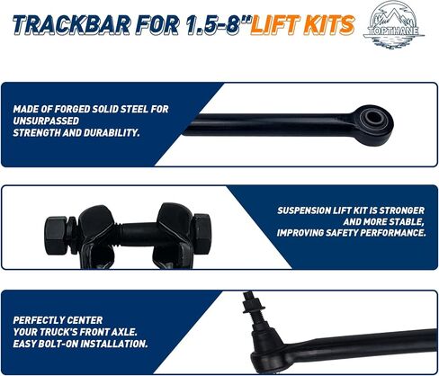 1.5-8" Lift Adjustable Front Track Bar for 2017-2022 Ford F250 F350 4X4 Suspension Forged Track Bar in Kuwait