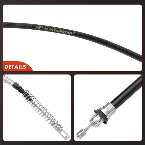 A-Premium Rear Driver and Passenger Side Parking Brake Cable Assembly Compatible with Ford and Mercury Models: Taurus, Taurus X 2008-2009, Freestyle, Five Hundred, Montego, Sable, AWD, 2-PC Set in Kuwait