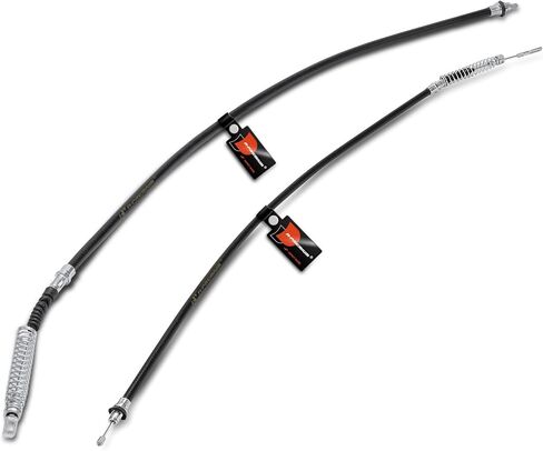 A-Premium Rear Driver and Passenger Side Parking Brake Cable Assembly Compatible with Ford and Mercury Models: Taurus, Taurus X 2008-2009, Freestyle, Five Hundred, Montego, Sable, AWD, 2-PC Set in Kuwait