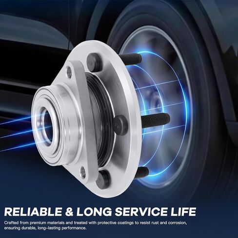 مجموعة محور العجلة الأمامية - 515151 4WD/RWD (5 عروة مع ABS)، مجموعة محور العجلة متوافقة مع Ram 1500 2012-2018، Ram 1500 Classic 2019-2022 (باستثناء Tradesman HD) in Kuwait
