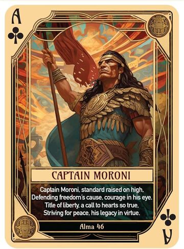 Book of Mormon Character Playing Cards - Features 54 Iconic Book of Mormon Characters with Beautiful Artwork and Poetry in Saudi Arabia