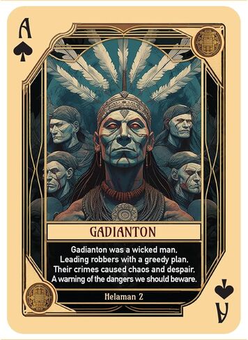 Book of Mormon Character Playing Cards - Features 54 Iconic Book of Mormon Characters with Beautiful Artwork and Poetry in Saudi Arabia