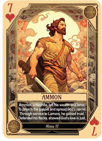 Book of Mormon Character Playing Cards - Features 54 Iconic Book of Mormon Characters with Beautiful Artwork and Poetry in Saudi Arabia