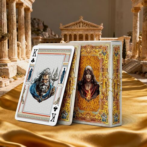 Epic Mythology Element Style Playing Cards, 54 Different Illustrations, Ultra-HD Patterns, Dual-Sided Non-Slip Texture Design in Kuwait