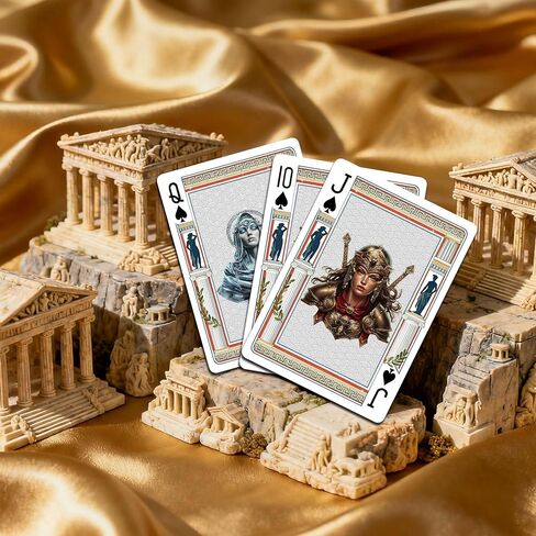 Epic Mythology Element Style Playing Cards, 54 Different Illustrations, Ultra-HD Patterns, Dual-Sided Non-Slip Texture Design in Kuwait