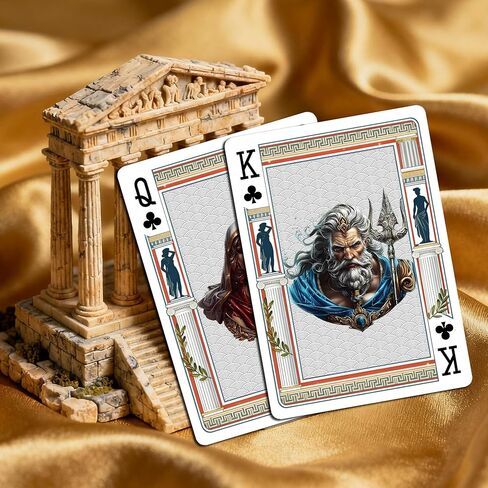 Epic Mythology Element Style Playing Cards, 54 Different Illustrations, Ultra-HD Patterns, Dual-Sided Non-Slip Texture Design in Kuwait