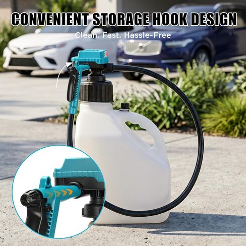 4.5 GPM Cordless Fuel Transfer Pump with 51'' PVC hose, Compatible with Makita 18V Batteries, 4 adapters & multi-adapter, Portable Gas can pump for Lawn Mowers, Cars (Bare Tool) in Saudi Arabia