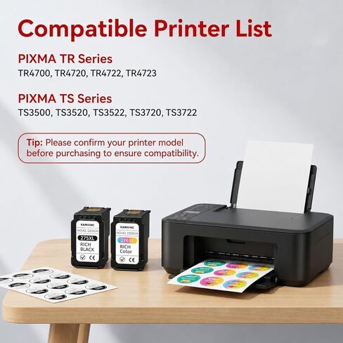 275XL 276XL Ink Cartridge Combo Pack Replacement for Canon 275xl and 276xl Ink cartridges for Pixma TR4720 TS3522 TS3520 TS3720 TS3722 TS3500 TR4722 TR4723 TR4700 High Yield (1Black/1Color) in Saudi Arabia