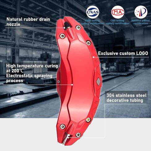 caliper covers set of 4 Compatible with modle S and model X Accessories with 2018 2019 2020 2021 2022 in Saudi Arabia