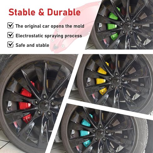 caliper covers set of 4 Compatible with modle S and model X Accessories with 2018 2019 2020 2021 2022 in Saudi Arabia