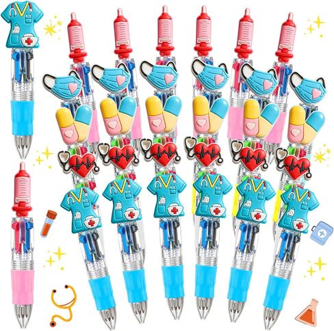 15Pcs Hawaiian Mini Multicolor Ballpoint Pens Cute Summer Style 4-in-1 Retractable Pen Bulk for Birthday Party Classroom Student Prizes Teacher Rewards in Saudi Arabia