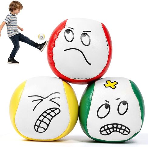 AICase Hacky Soccer Sack Dirtbag Hackys Footbag Sacks - أكياس قدم قطيفة ناعمة للبالغين، أكياس كرات، كرات شعوذة - تصميم رياضي نابض بالحياة للعب الداخلي والخارجي، والتدريب على التنسيق_4 in Kuwait
