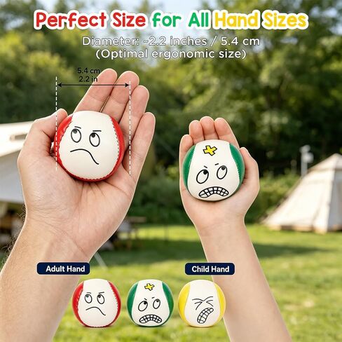 AICase Hacky Soccer Sack Dirtbag Hackys Footbag Sacks - أكياس قدم قطيفة ناعمة للبالغين، أكياس كرات، كرات شعوذة - تصميم رياضي نابض بالحياة للعب الداخلي والخارجي، والتدريب على التنسيق_4 in Kuwait