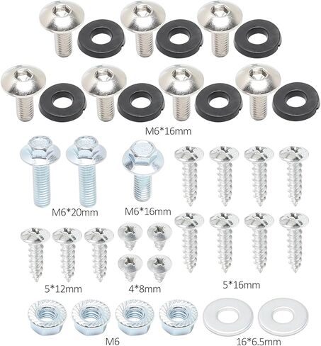 مجموعة أدوات برغي الجسم من البلاستيك لأوريون أبولو 110cc 125cc 150cc 200cc 250cc الدراجة الترابية، مجموعة تثبيت خزان الوقود لمقعد لوحة هدية كاملة مع براغي ومسامير شفة وغسالات in Kuwait