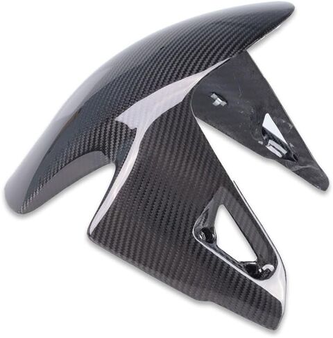 US STOCK 100% Real 3K Carbon Fiber Front Tire Fender Mud Guard Fairing Cover Fit for 2018-2022 Ducati V4 / V4S V2 Panigale Glossy Twill Weave in Kuwait