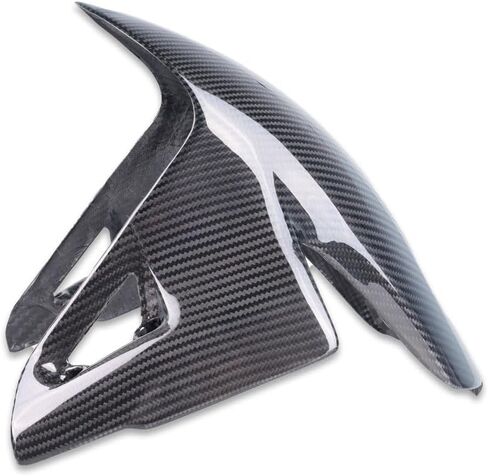 US STOCK 100% Real 3K Carbon Fiber Front Tire Fender Mud Guard Fairing Cover Fit for 2018-2022 Ducati V4 / V4S V2 Panigale Glossy Twill Weave in Kuwait