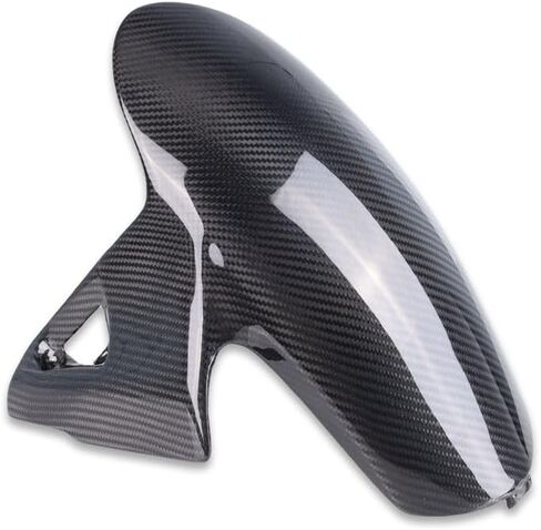 US STOCK 100% Real 3K Carbon Fiber Front Tire Fender Mud Guard Fairing Cover Fit for 2018-2022 Ducati V4 / V4S V2 Panigale Glossy Twill Weave in Kuwait