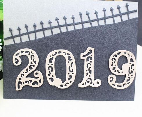 0-9 Numbers Metal Cutting Dies for Card Making, Number Die Cuts Embossing Stencil for DIY Scrapbooking, Craft Paper, Album Photo Decorations Tool in Kuwait
