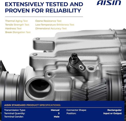 AISIN AFTERMARKET ASWGM-00055 Transmission Speed Sensor - Compatible with Silverado 1500 2014-2016, Camaro 2014-2019, Corvette 2014-2019, Cadillac ATS 2013-2019 - with Manual Transmission (MT) in Kuwait