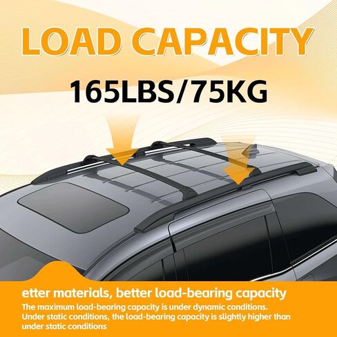 Heavy-Duty Aluminum Roof Rack Cross Bars for Buick Envision 2021-2025, Flush Rail Crossbars for Kayak, Bike, Ski & Cargo Box in Saudi Arabia