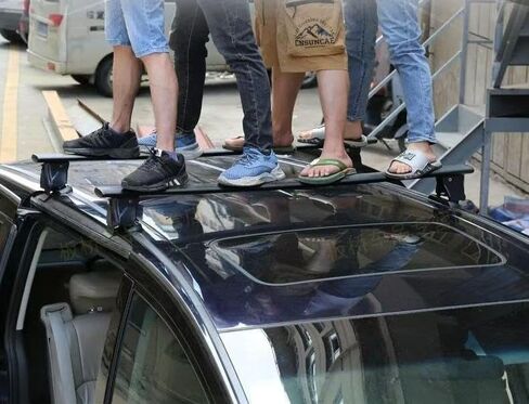 Aluminum Roof Rack Cross Bars Compatible with Toyota Corolla Sedan E170/E180 2013-2017 Anti Theft Crossbars Rooftop Storage Cargo Luggage Carrier Without Roof Rail 2PCS Black in Saudi Arabia