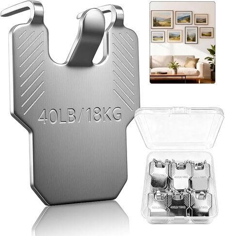 Claw Drywall Hook, No Damage Heavy Duty Drywall Picture Hangers Claw Hooks for Hanging Pictures Mirrors & Wall Decor Hanging Hooks for Room Office Decor Easy Tool-Free Nail-Free (10) in Saudi Arabia