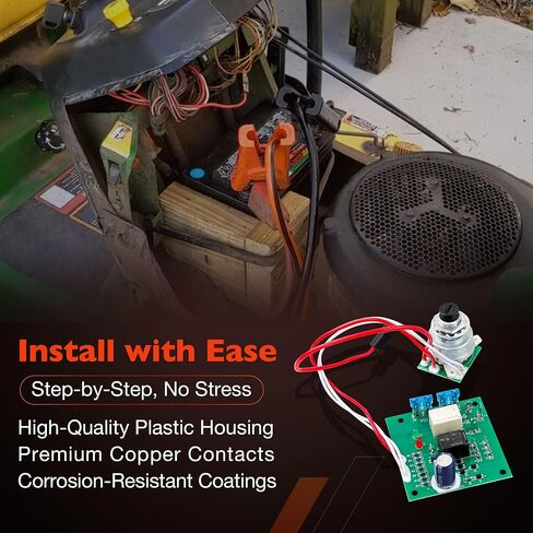 وحدة تبديل الإشعال AM136681 مع مفتاحين - متوافقة مع جرارات John Deere Garden 415 425 445 455 (الأرقام التسلسلية أقل من 070001) - يستبدل AM120819، AM115471، AM121130، AM118981 in Kuwait