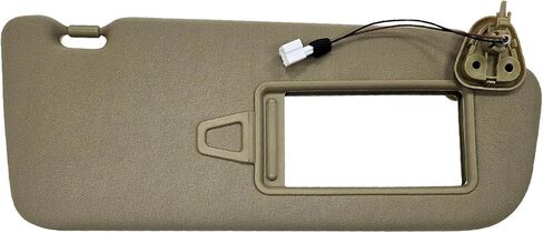 Sun Visor Fit for Hyundai Santa Fe 2006-2012 Sunshade Replacement 852100W110J4 with Light (Right Passenger Side(Beige)) in Saudi Arabia