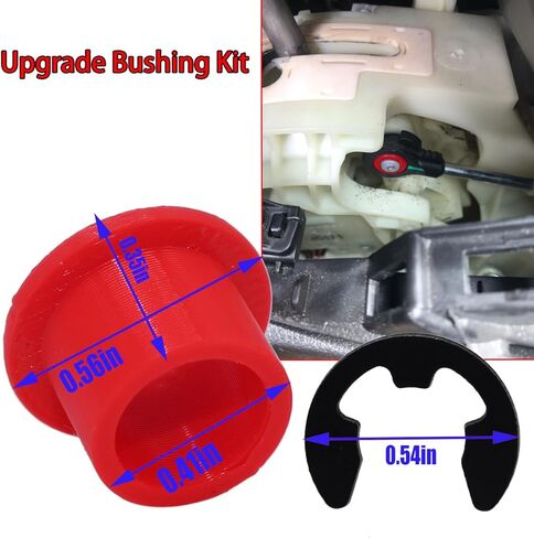 Upgrade Auto Gear Shifter Cable Bushing & Linkage Repair Kit with Lock Washer for Toyota Sienna 2004-2010 Fixes Loose Shifting OEM 33820-08020 in Kuwait