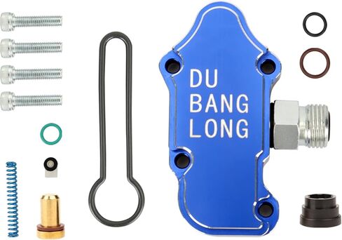 6.0 Blue Spring Fuel Regulator Kit – Billet Housing Replacement for 2003-2007 Ford, Quick Install Upgrade, Replaces 3C3Z-9T517-AG Fuel Pressure Regulator in Saudi Arabia