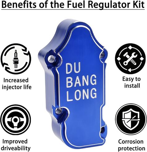 6.0 Blue Spring Fuel Regulator Kit – Billet Housing Replacement for 2003-2007 Ford, Quick Install Upgrade, Replaces 3C3Z-9T517-AG Fuel Pressure Regulator in Saudi Arabia